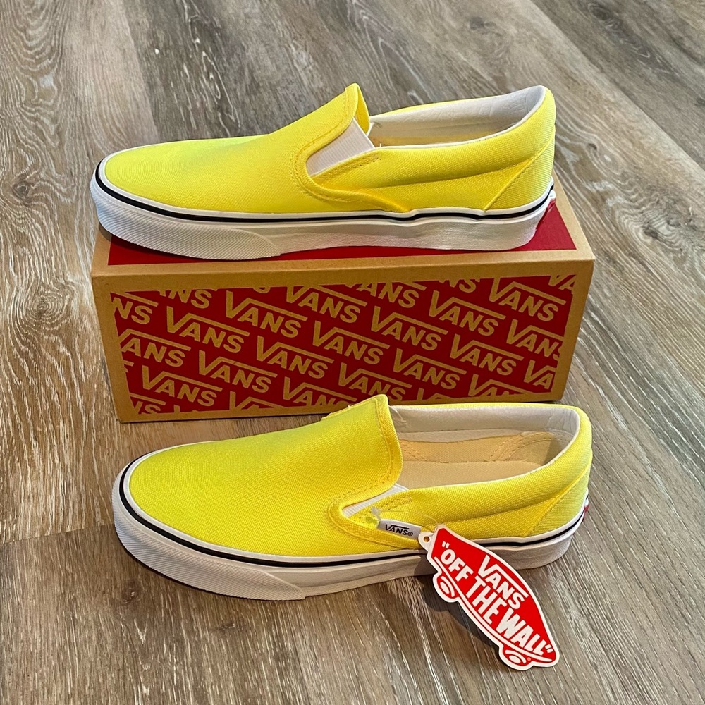 NWT Neon Yellow Vans